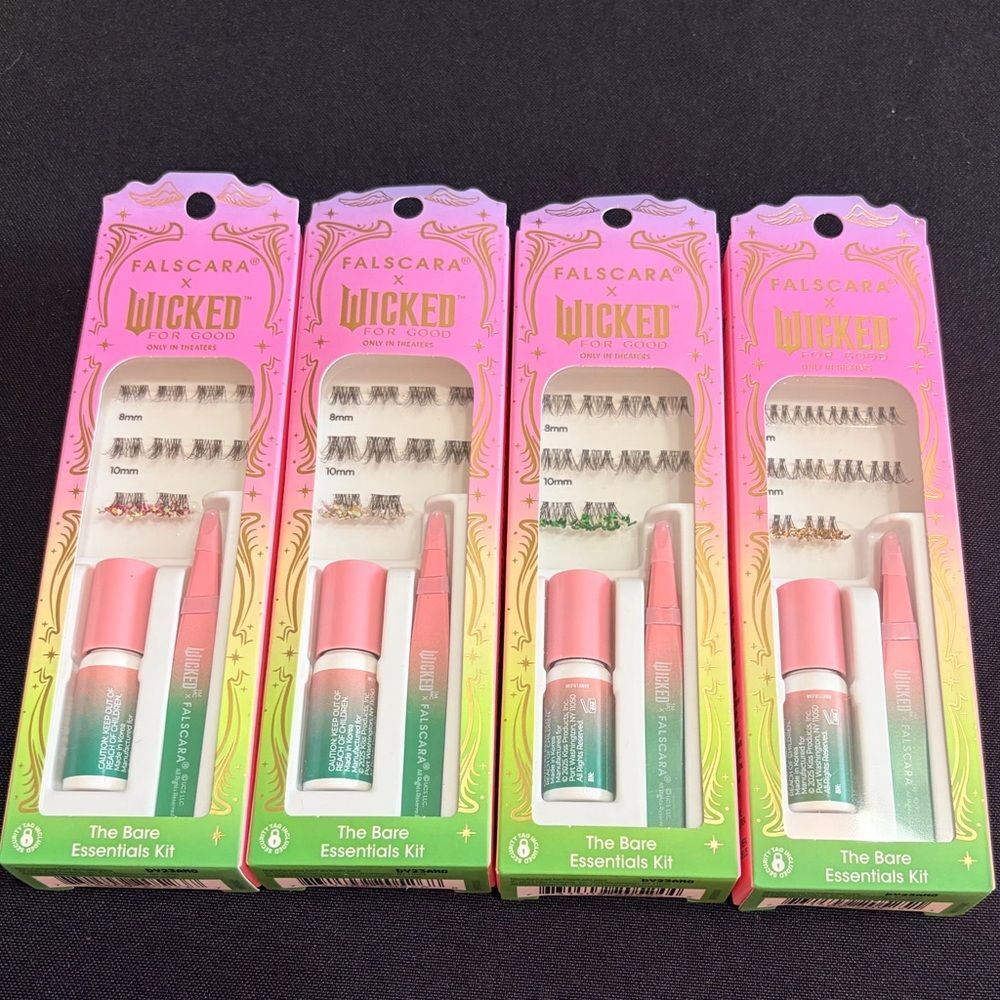 4 Packs Wicked Falsies Eyelash Kit New